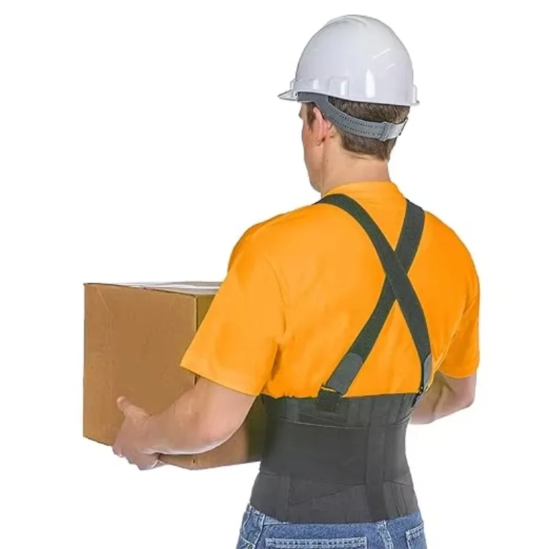 

Ability Work Back Brace Removable Suspender Shoulder Straps Industrial Lower Back Pain Protection Traction Correction Device