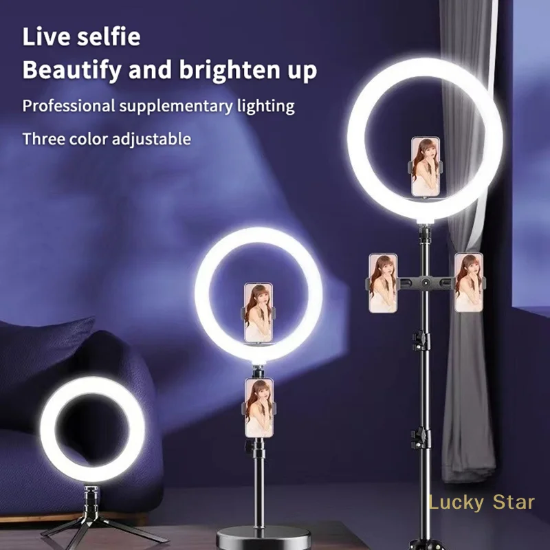 10inch 26cm Selfie Ring Light Photography Fill Lighting Led Ring Lamp For Video Recording Live Broadcast Selfie Led Lamp【a】