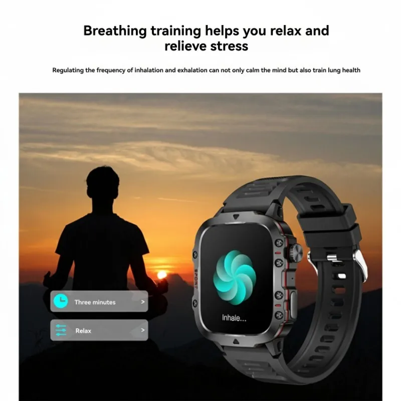 

A32T-Smartwatch Men's Rugged Bluetooth Call Sport Heart Rate IP68 Waterproof Outdoor Smart Watches For Android IOS