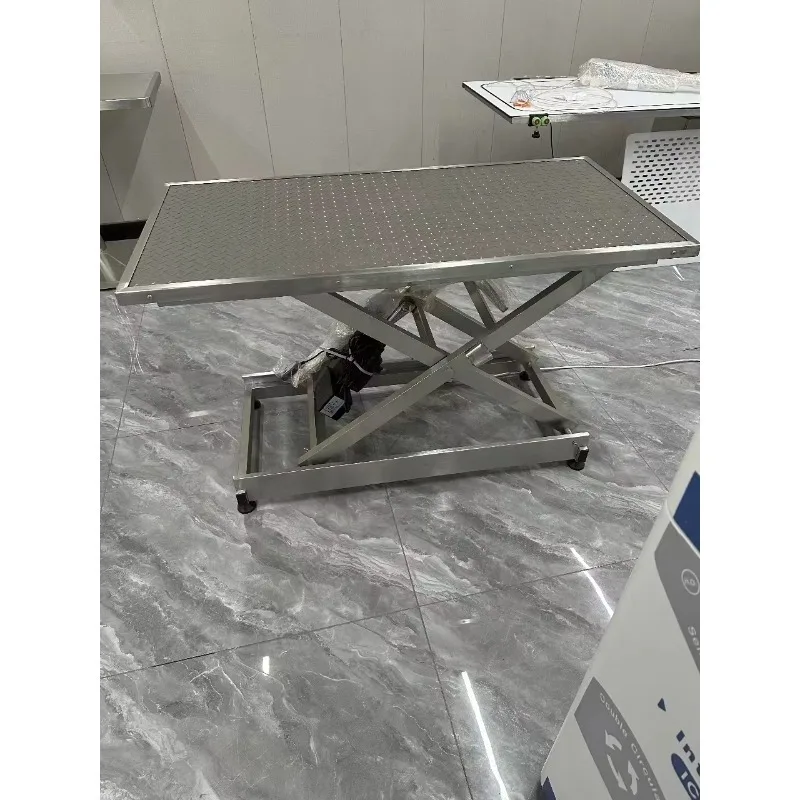 2026 Veterinary Stainless Steel 304 Electric Lifting Pet Dog Grooming Table Height Adjustable Folding Grooming Table