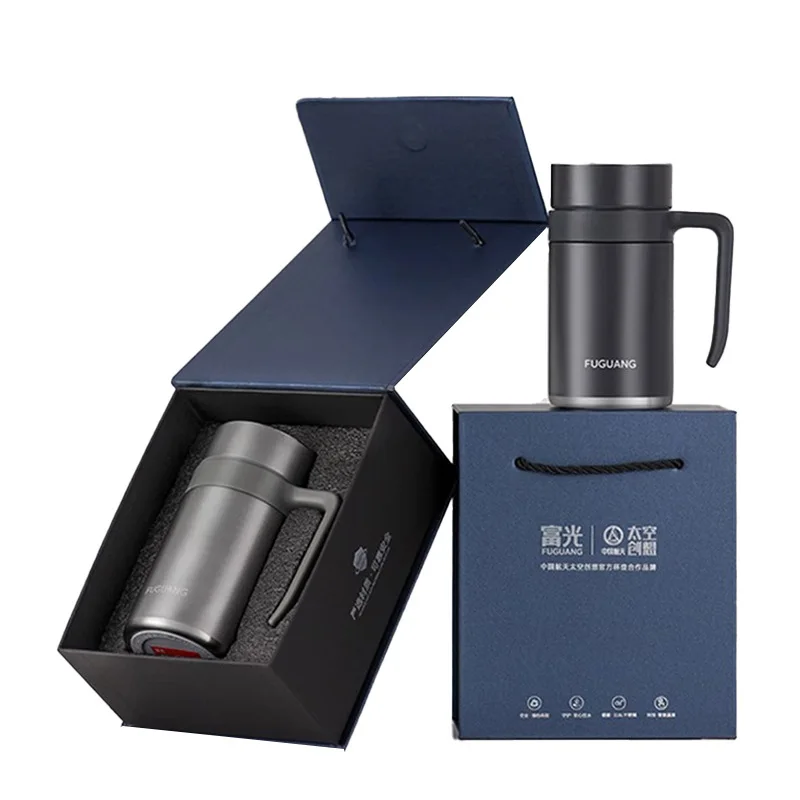 316 stainless steel insulated cup business gift water  with hand gift  men's tea printing