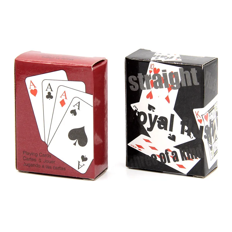 Neue Mini süße Poker karten-Spiel-kreatives Kinder geschenk-Outdoor-Kletter reise zubehör-5.3*3,8 cm