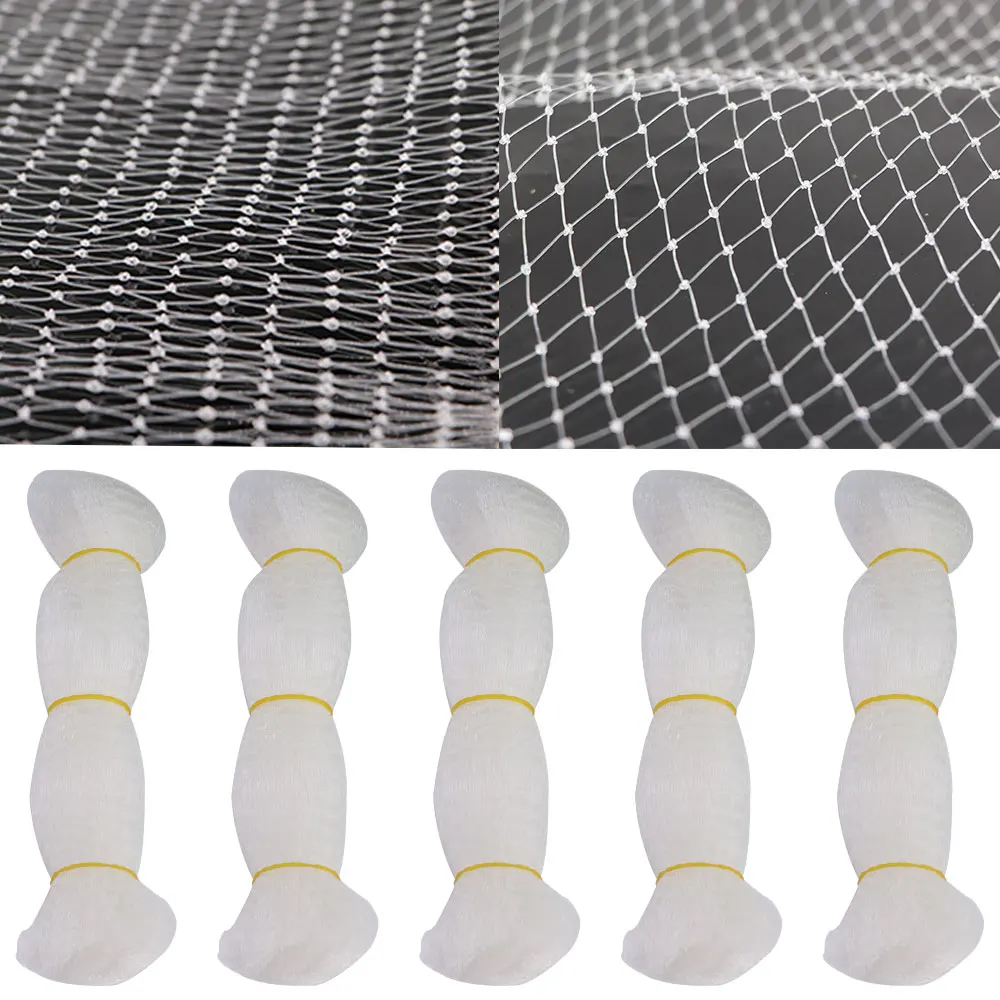 1x1-20M Special Birds Nets For Large Farms Protect Fruits And Vegetables Nylon Garden Barriers White Poultry Livestock Fences