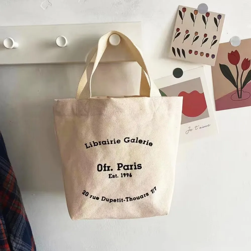 

Women Canvas Shoulder Bag Paris Letters Print Shopping Bag Eco Cotton Linen Shopper Bags Cloth Fabric Handbag Tote for Girls
