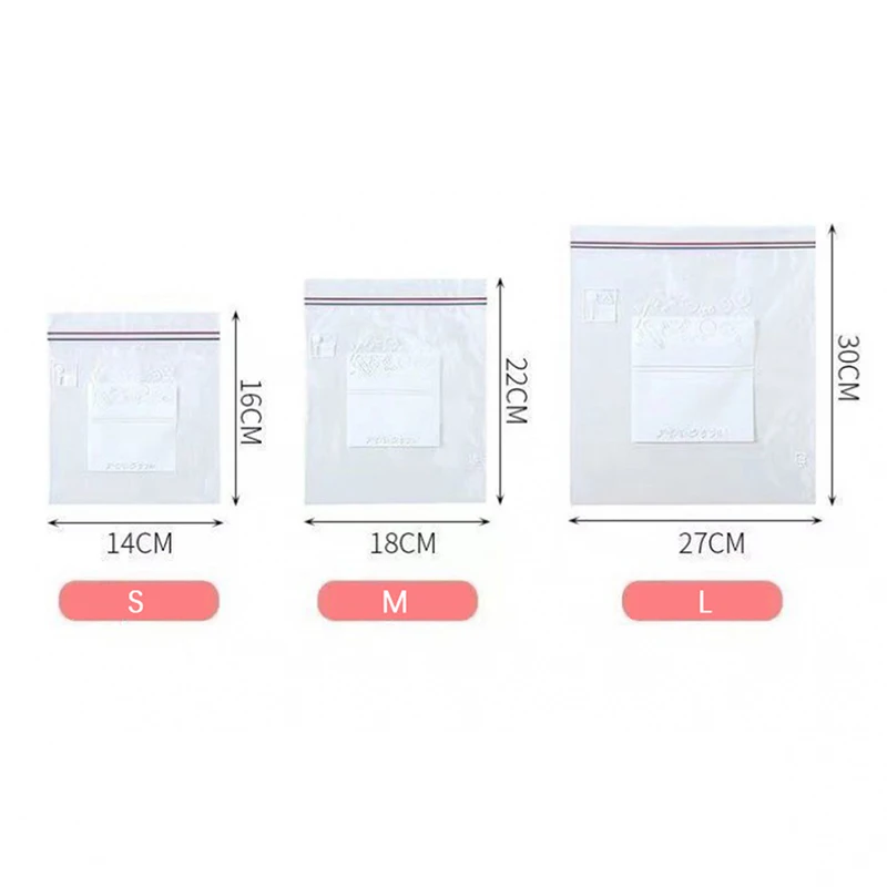 Refrigerator Freshkeeping Bag Food Sealed Transparent Household Fruit And Vegetable Food Freezing Special Thickened Ziplock Bag