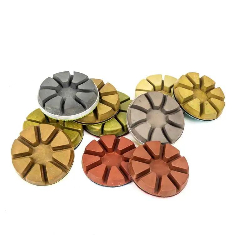 Almofada de polimento abrasiva seca de diamante de 3 polegadas para moedor de piso de concreto grão 30 50 100 200 400 800 1500 3000 Buff