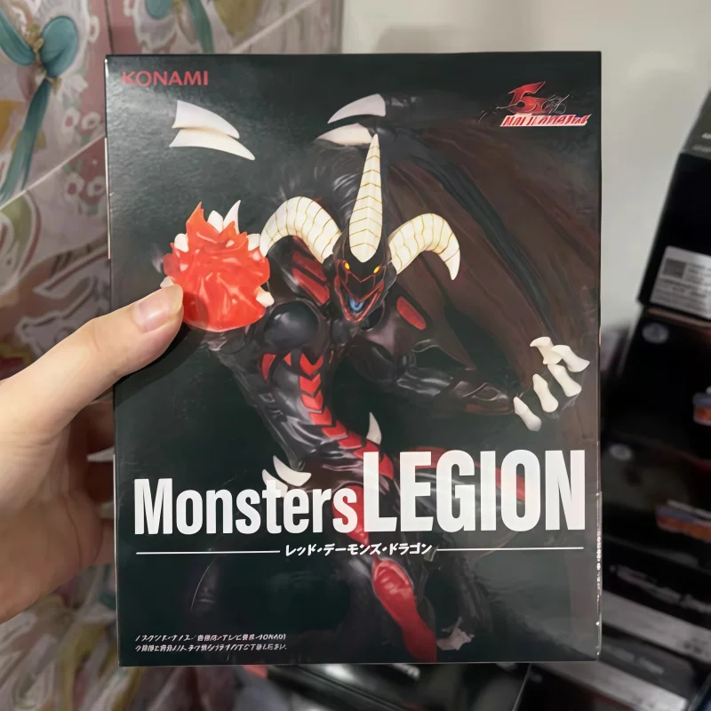 الأصلي كونامي وحوش فيلق يو غي أوه! التنين الأحمر Archfiend عمل الشكل أنيمي PVC نموذج تحصيل لعب للأولاد