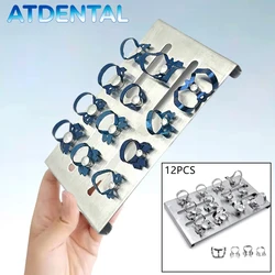 1 Set Dental Endodontic Rubber Dam Clamps Restorative Clips Dam Clamp Dental Stainless Steel Tray Holder Dentist Equipment