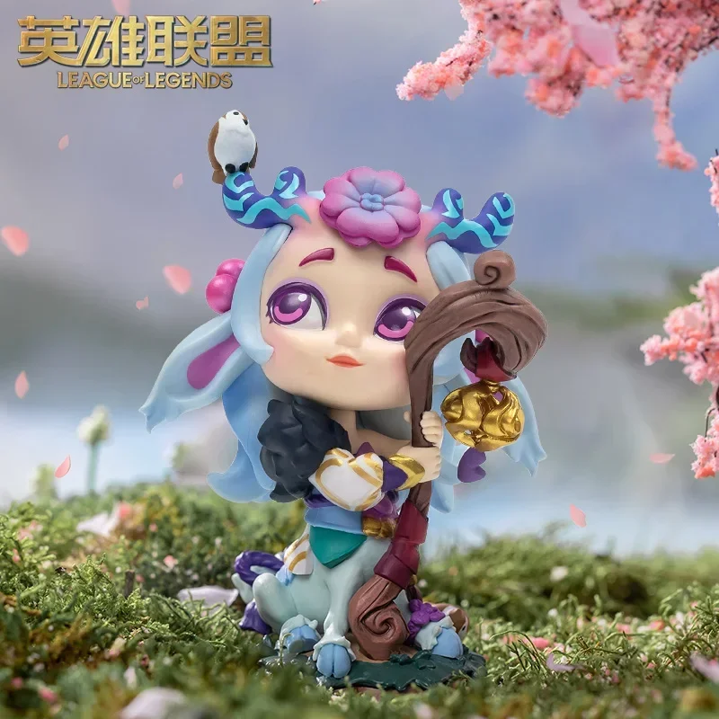 

Lol Soul Lotus Lillia Anime Figurine League Of Legends Authentic Game The Small-sized Kawaii Sculpture Model Periphery Gift Toy