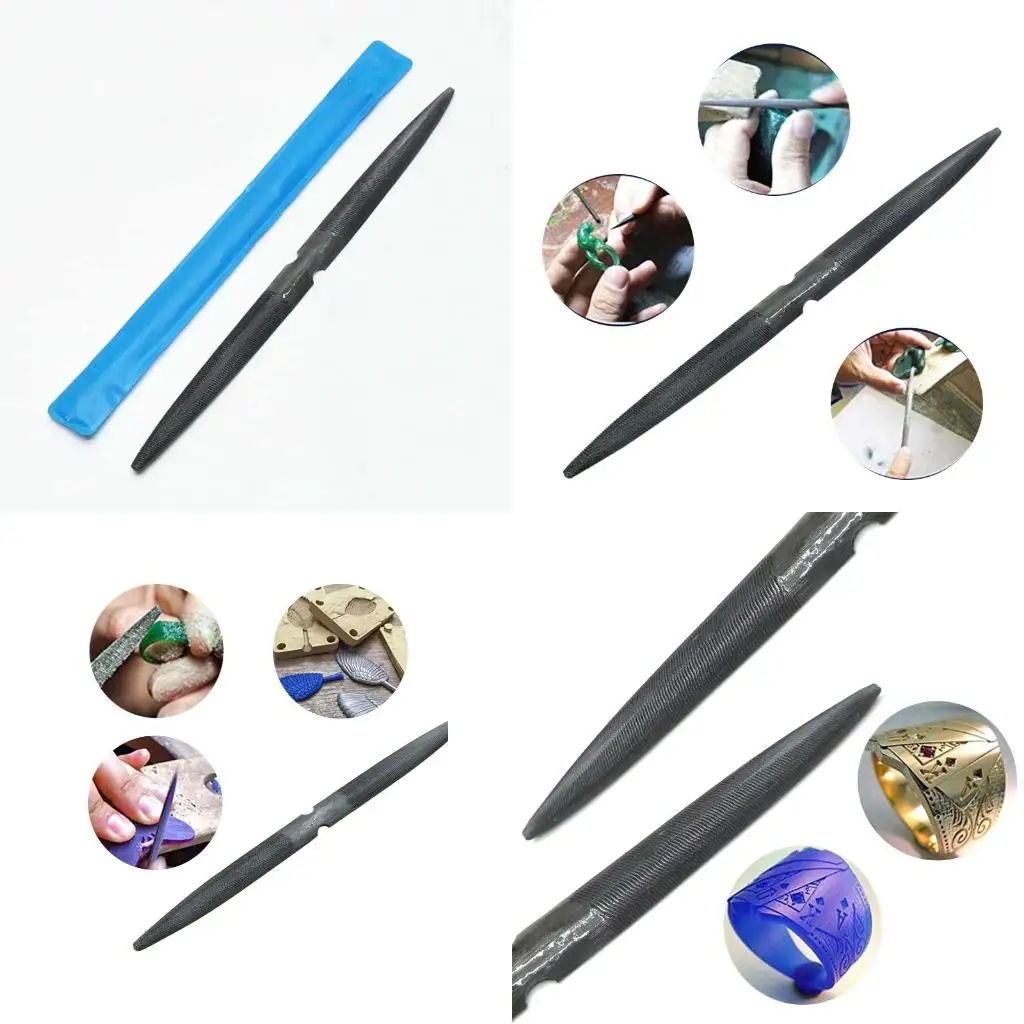 8 Inch Double Ended Half Round Wax File Jewelry Tool for Carving and Filing DIY Craft Making Accessories