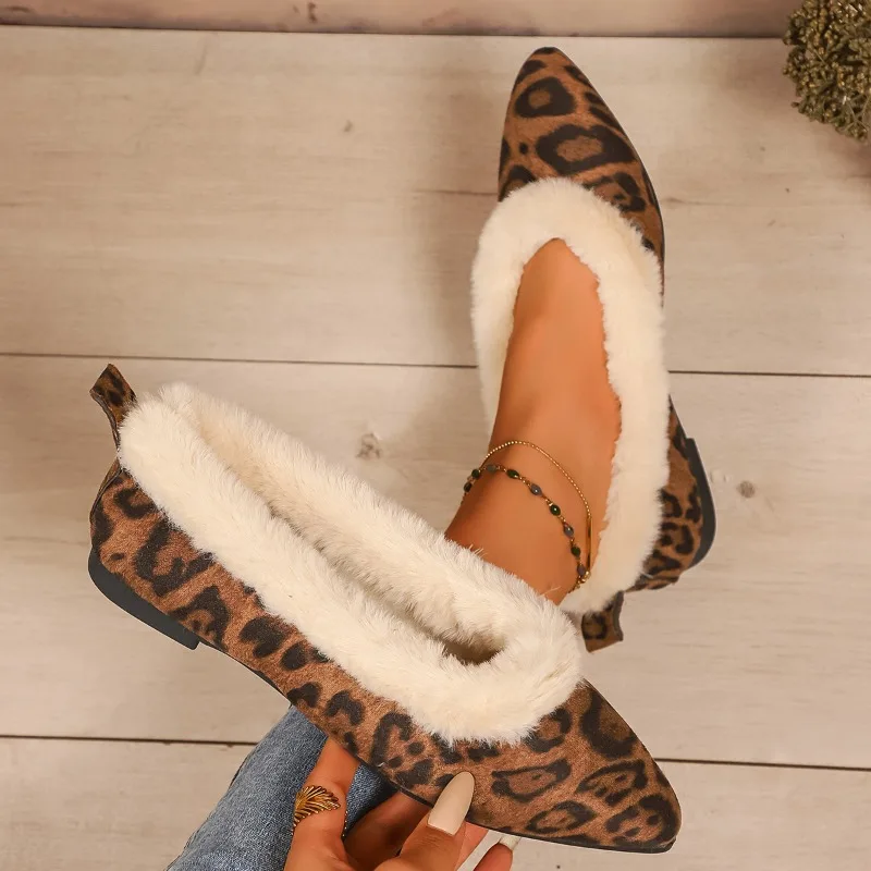 النمط الفرنسي شقة القاع الرجعية الجلد المدبوغ ساحة تو مع المخملية للنساء الخريف والشتاء جديد قدم واحدة أحذية القطن الدافئة مغرفة