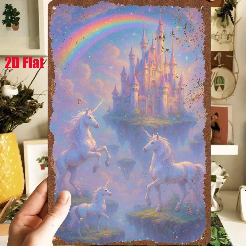 2D Flat - 1pc 2D [Flat] Metal Sign Vintage Tin Painting 