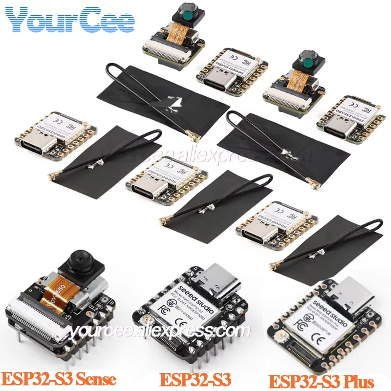 10pcs/1pc Seeed Studio XIAO ESP32S3 Sense Seeeduino ESP32-S3 2.4G WiFi BLE Mesh 5.0 OV2640 Camera Development Board For Arduino