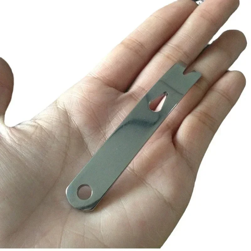 EDC Gear Stainless Steel Mini Crowbar Pry Bar Pocket Tool Camp Gadget Outdoor Utility Multipurpose Camping Gadgets Keychain