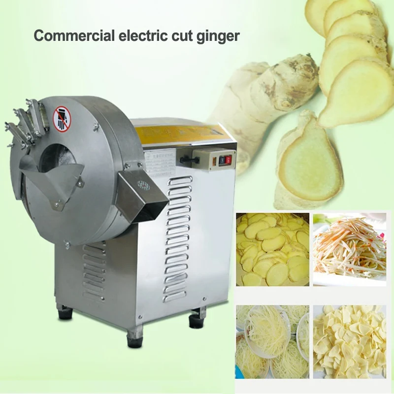 

220V 1100W Commercial Fruit Vegetable Cutting Machine SY-503 Electric Cut Ginger Machine Stainless Steel Ginger Crusher 1PC