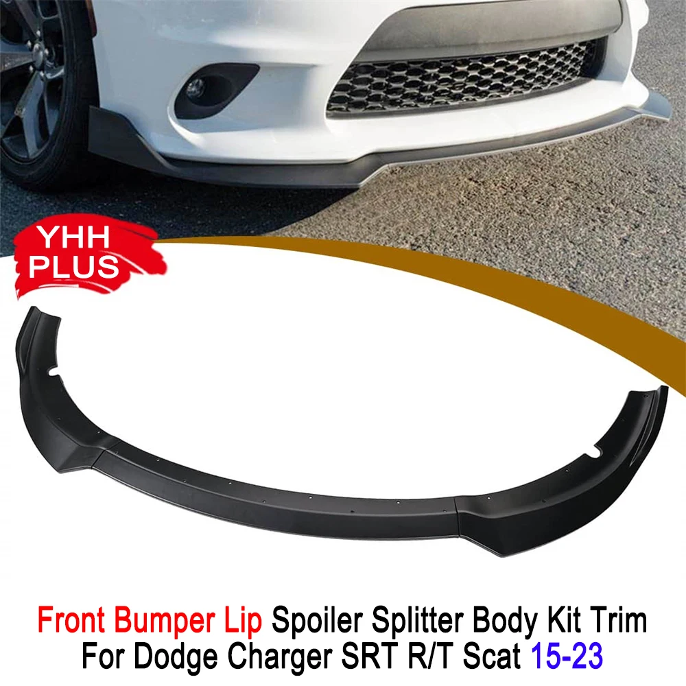 

3PCS Front Bumper Lip Splitter For Dodge Charger SRT R/T Scat Accessories Auto Exterior Modification Parts