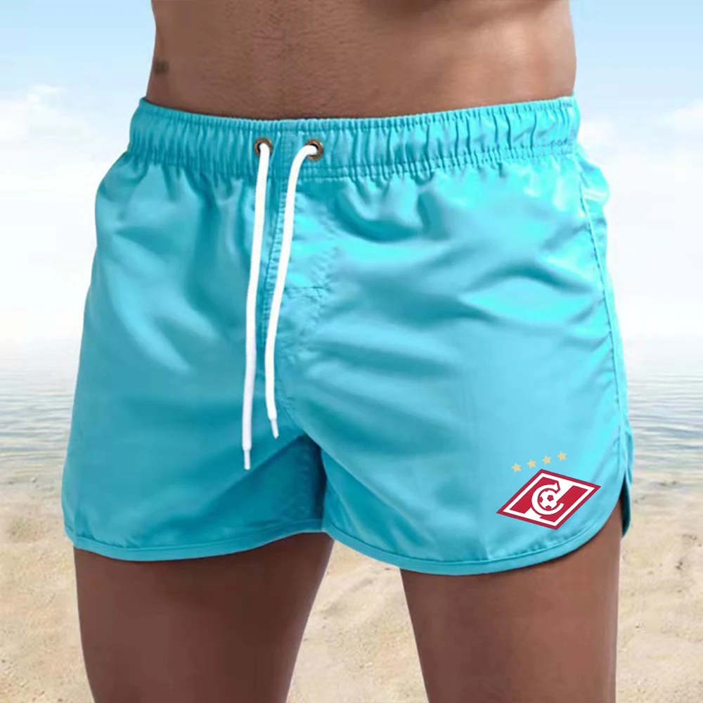 Beach shorts quick drying men's fashionable casual print summer swimming and running shorts available in multiple colors