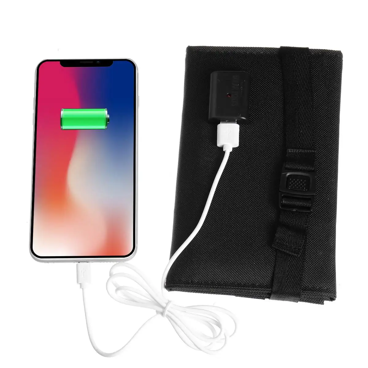 100 واط طوي الألواح الشمسية 5 فولت المحمولة شاحن بطارية USB ميناء في الهواء الطلق مقاوم للماء قوة البنك للهاتف الكمبيوتر سيارة RV قارب التخييم