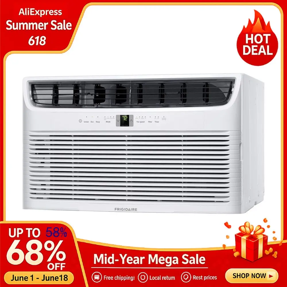 

115V 12000 BTU Wall Air Conditioner with Dehumidifier, Fan amp Remote Control,Quiet Energy Efficient Wall Mounted AC Unit,Custom