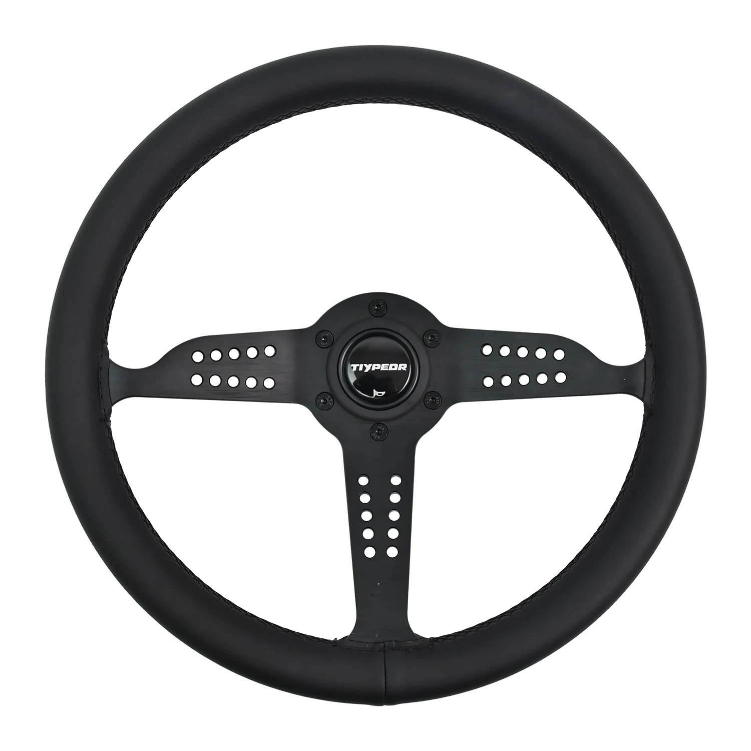 Tiypeor JDM Microfiber Leather Sport Steering Wheel Drifting Sport Modified 350mm Steer Wheel