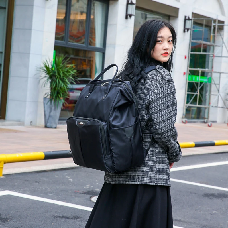 Bolso de viaje con ruedas para mujer, mochila Oxford de gran capacidad, Maleta de equipaje rodante