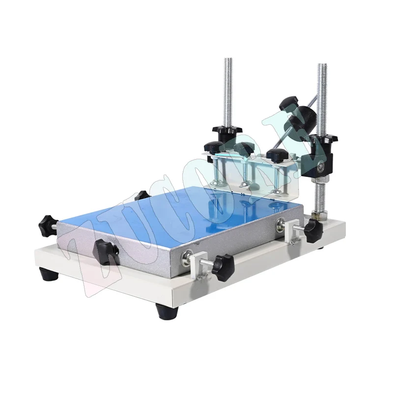 

Небольшой ручной стол для трафаретной печати. Машина для трафаретной печати. Стол для ручной печати. Машина для чернил с паяльной пастой.