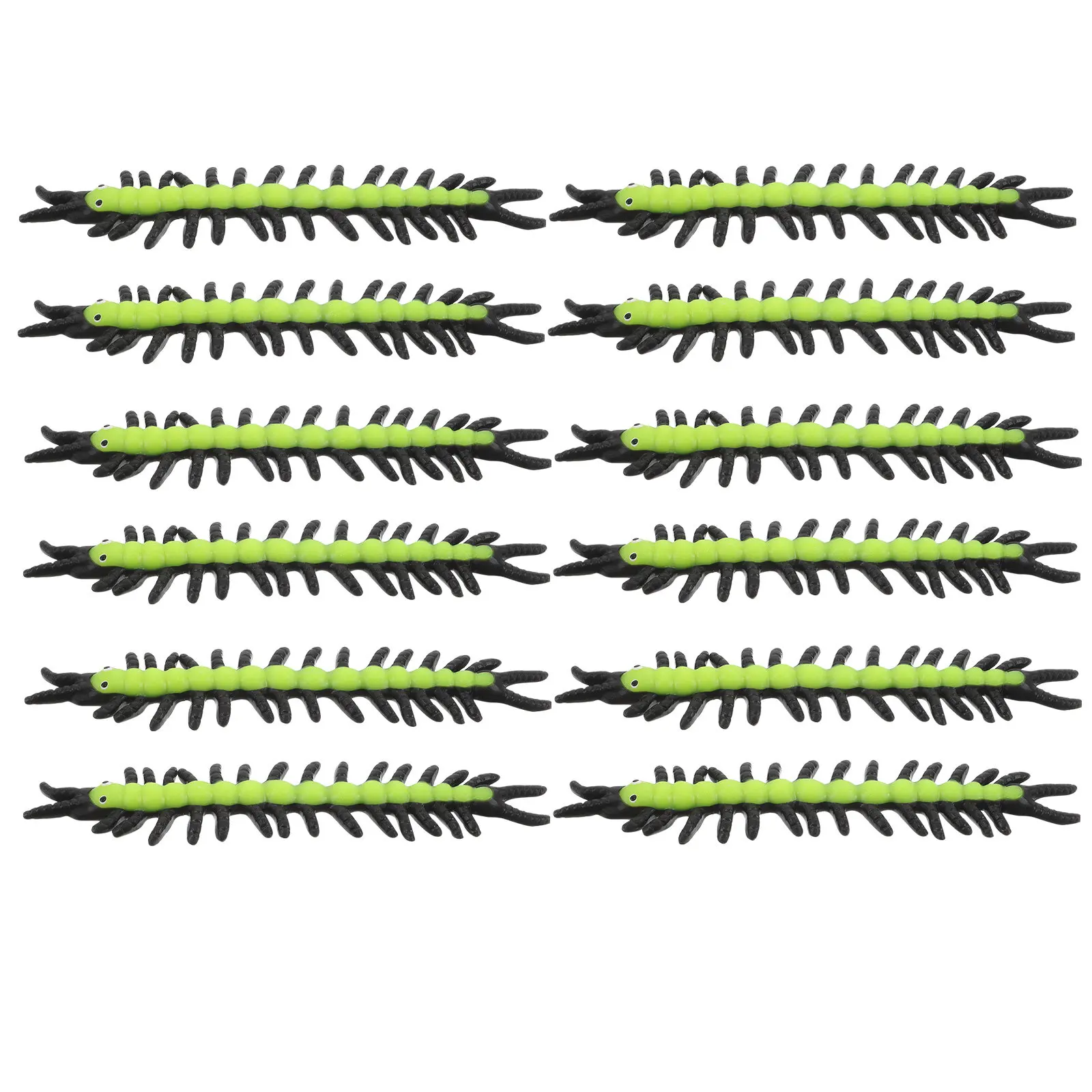 12Pcs Realistic Insect Toys For Kids Party Favors Halloween Toy Stretchy Simulated Centipede Flexible Scary Creepy