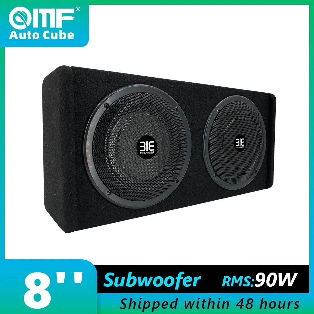 Auto Cube 2Ohm 90W verstärkter Subwoofer Car Audio TC-0802 2 stücke 8 Zoll Voll bereichs lautsprecher mit Subwoofer-Soundsystem