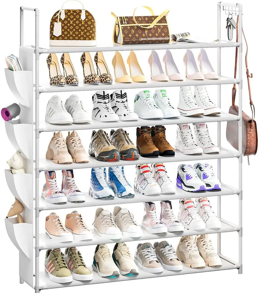 

Shoe Rack 7 Tier Shoe Organizer Shoe 28-35Pairs Shoe Rack for Closet Shoe Rack Organizer Entryway Shoe Holder Space Saving Shoe