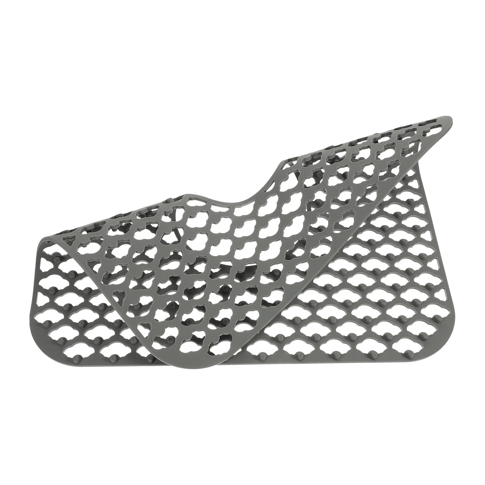 

Silicone Kitchen Sink Mat Hollow Draining Pad Non-Slip Anti-Fall Countertop Protector Heat Insulation Bowl Chopsticks