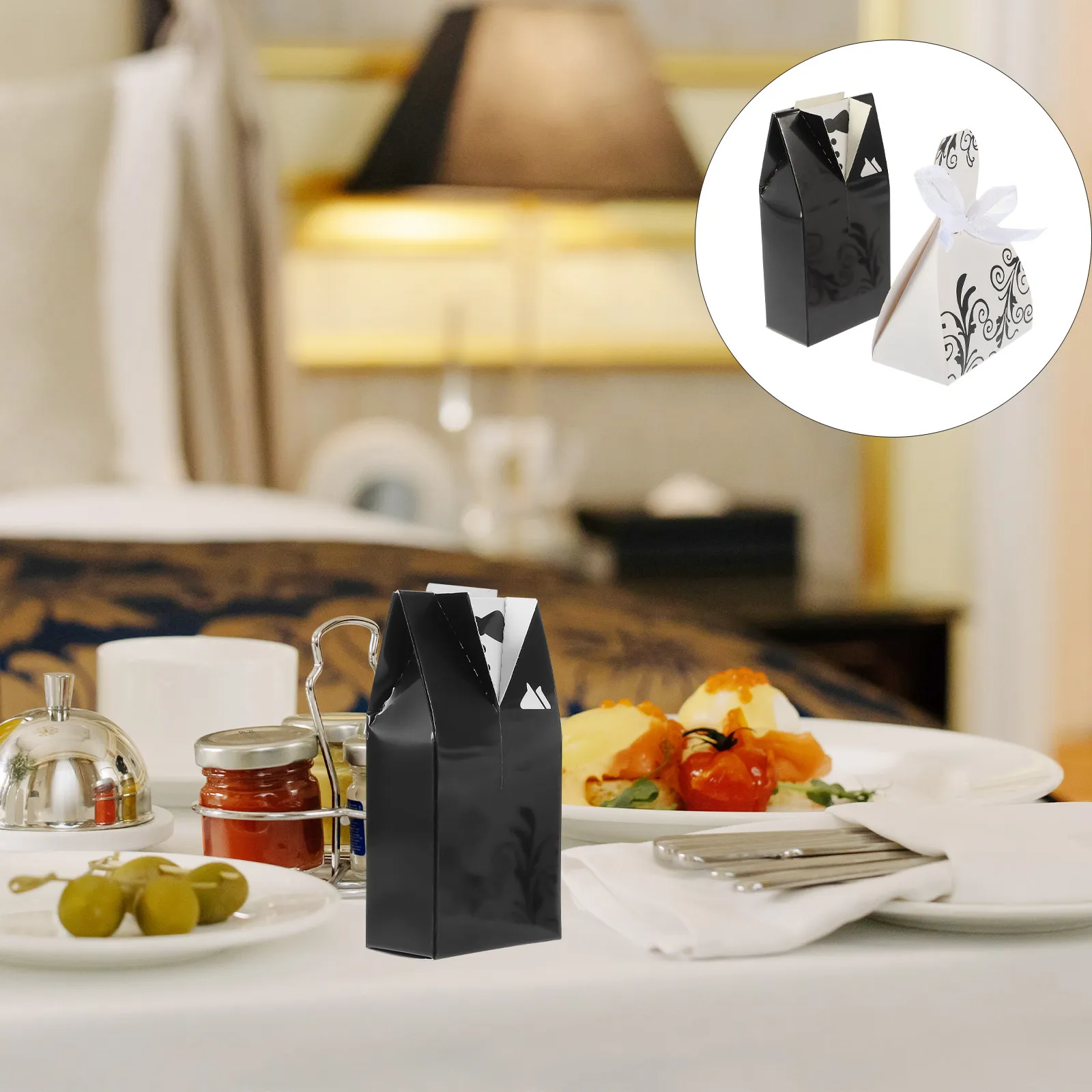 

100 шт. коробок для свадебных подарков в романтическом стиле, картонные коробки для конфет, подарочные пакеты для свадебного торта и конфет для вечеринок и девичников