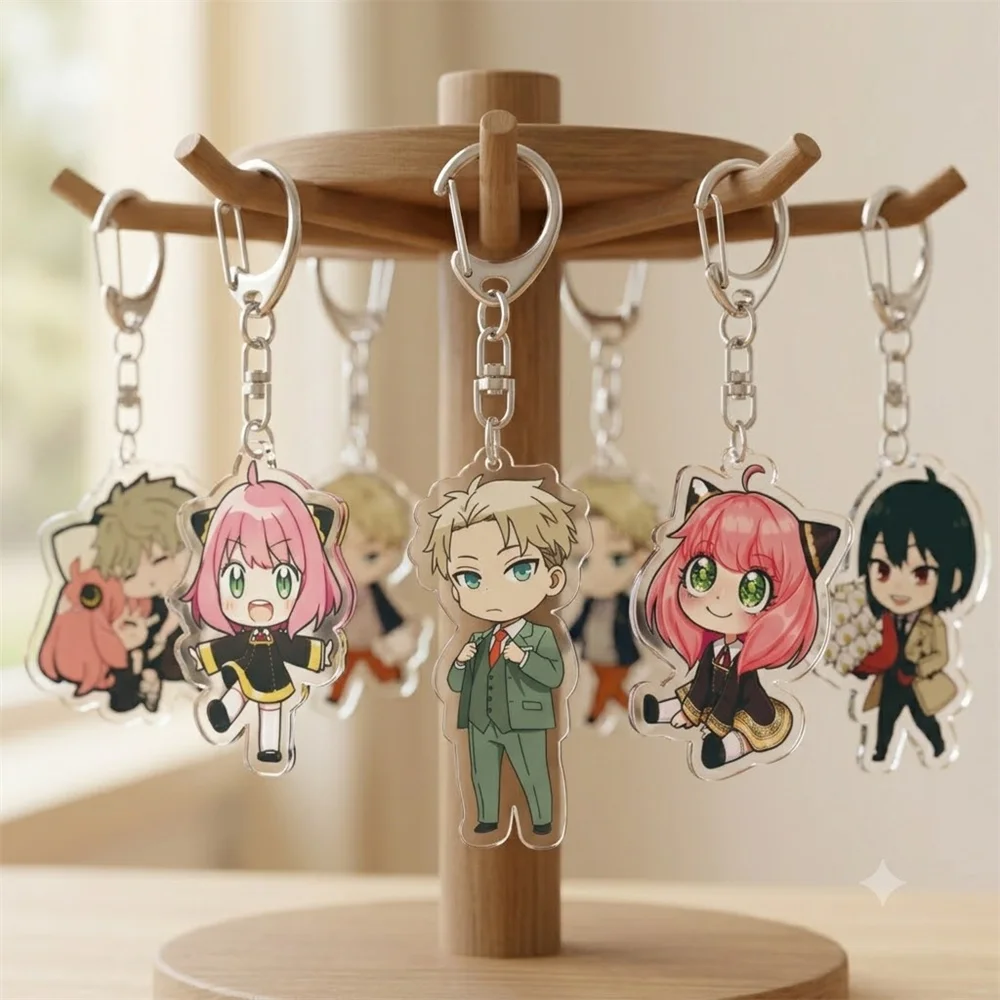 6CM Anime Intelligence Agent Acrylic Keychains Model Ornament Accessories Goods Christmas Gifts