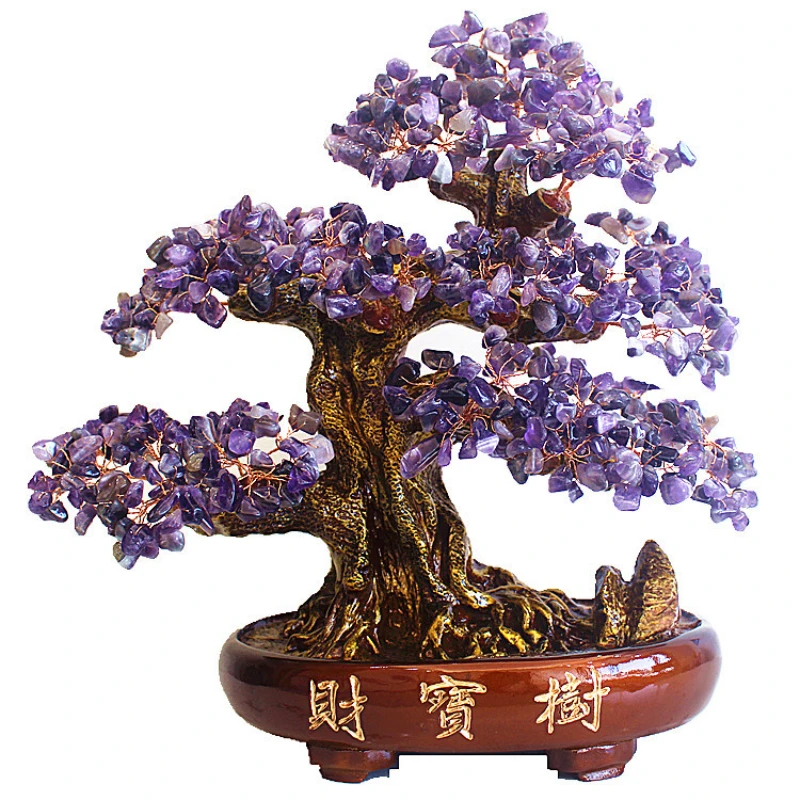 Imagem -05 - Árvore de Cristal Chakra com Cura Necessária Bonsai Feng Shui Money Tree para Riqueza e Prosperidade 14 38cm