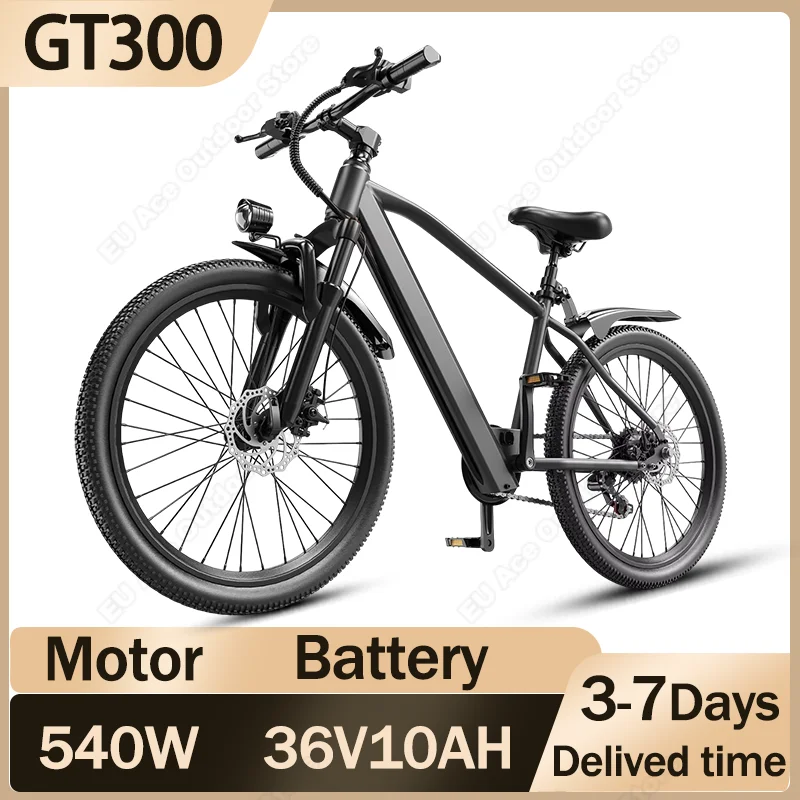 GT300 دراجة كهربائية 540 واط الذروة قوة فرش السيارات 36V10AH بطارية دراجة كهربائية الكبار مع وظيفة NFC 26 بوصة الإطارات Ebike #1