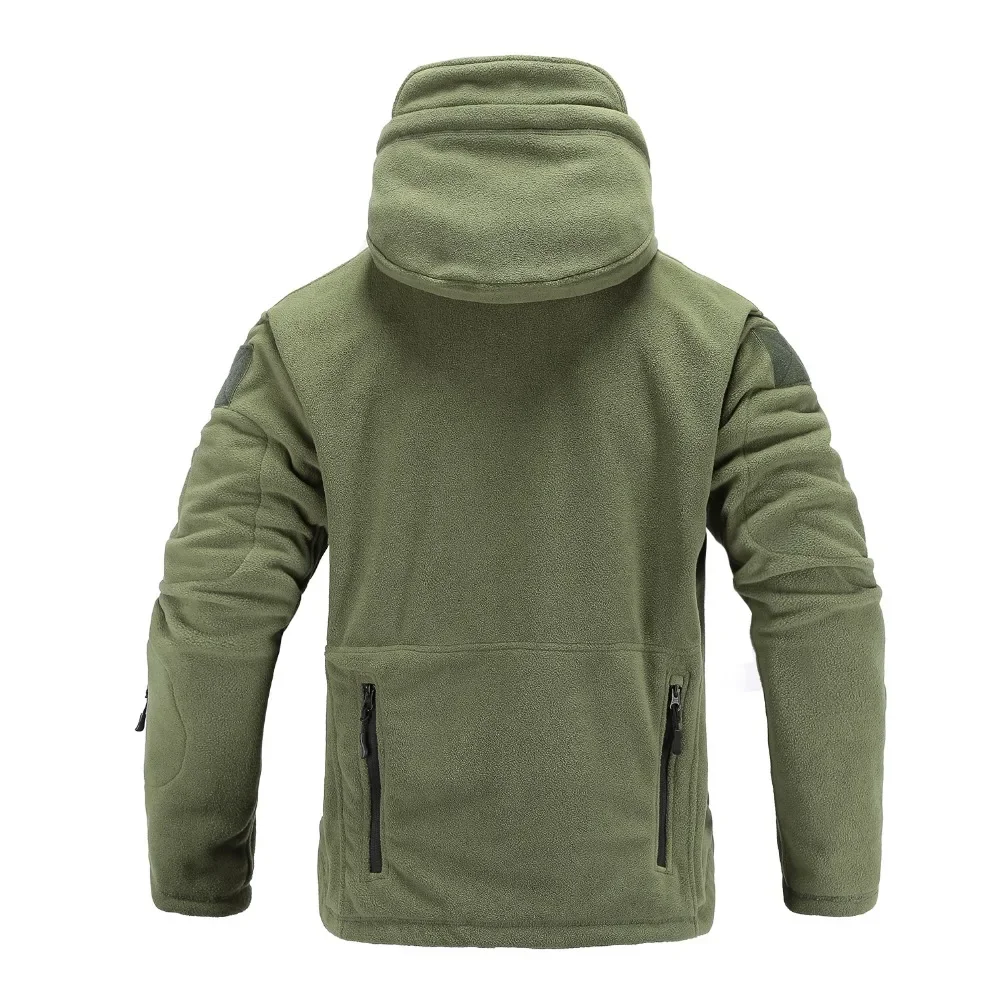 LIBIELIY Tactical Fleece Jacket Military Uniform Soft Shell Casual Hooded Jacket Men Thermal Army Clothing