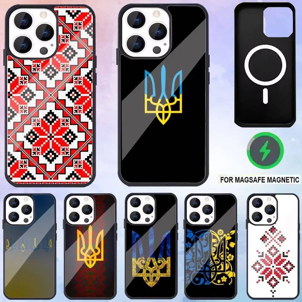 

Ukraine Ornament pattern Phone Case For iPhone17,16,15,14,13,12,11 Plus,Pro Max Magnetic For Magsafe Wireless Charging