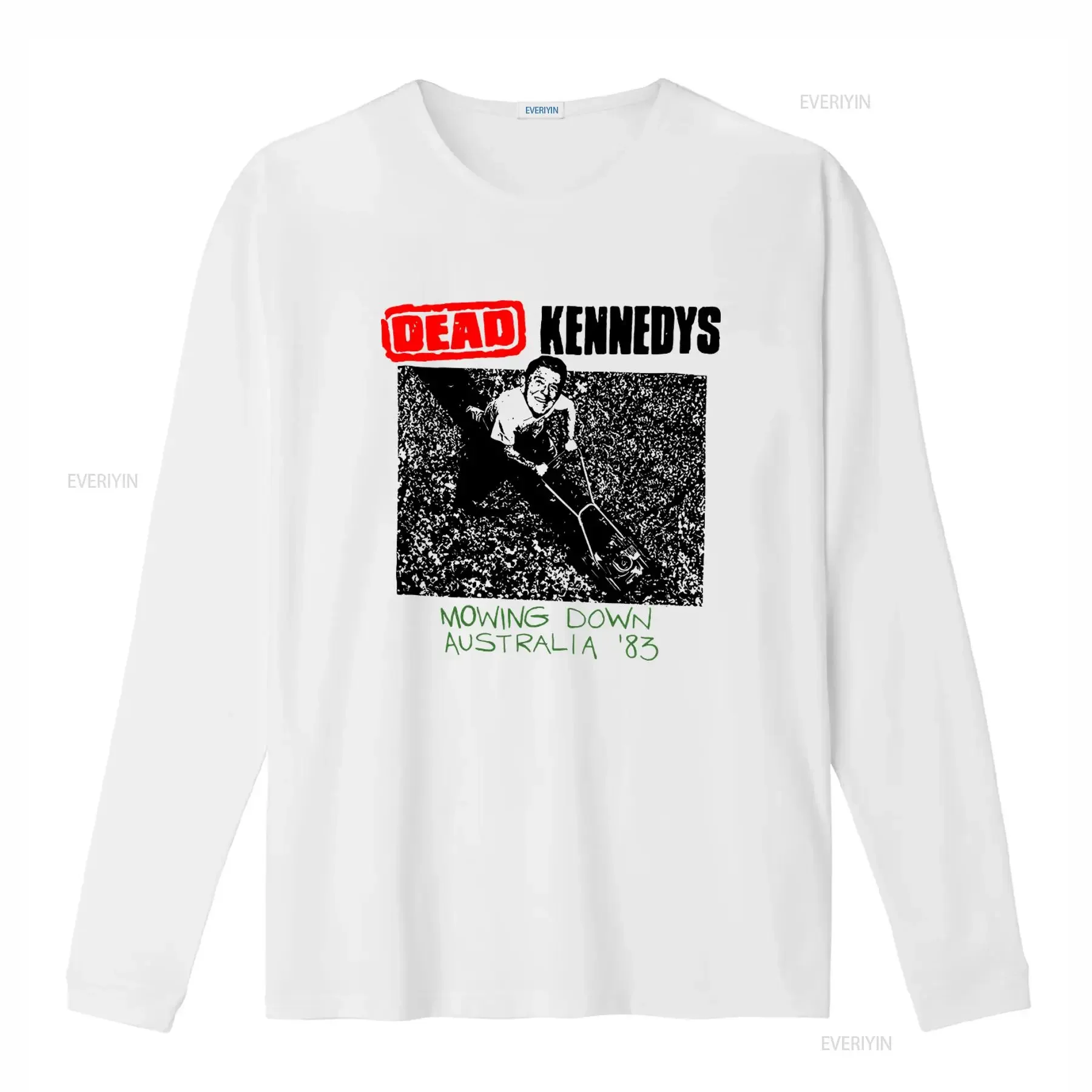 DEAD KENNEDYS Mowing Down Australia 1983 T Shirt White Sizes S 5XL vintage Washed Stretched fashion Stylish Slightly