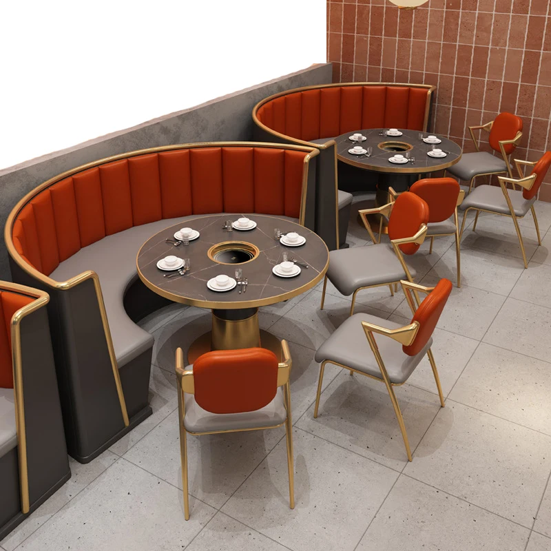 # Restaurant Stainless Steel Booth Theme Restaurant Western Dining Table And Chair