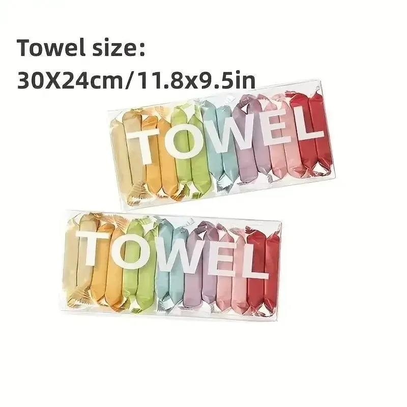 7/14pcs Compressed Towel Hotel Disposable Supplies Wet Tissue Portable Travel Non-woven Fabric Face Towel Compression Coin Home