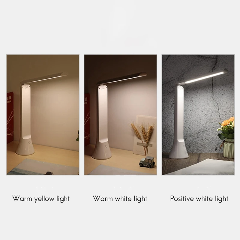 Светодиодная перезаряжаемая настольная лампа для защиты глаз, новая USB-креативная офисная обучающая фонарик, складная лампа