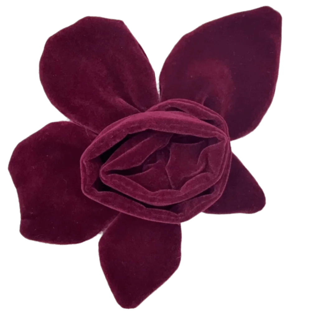 Exquisite Velvet Fabric Flower Brooches Handmade Soft Cloth Art Corsage Lapel Pins Women's Jewelry Accessories