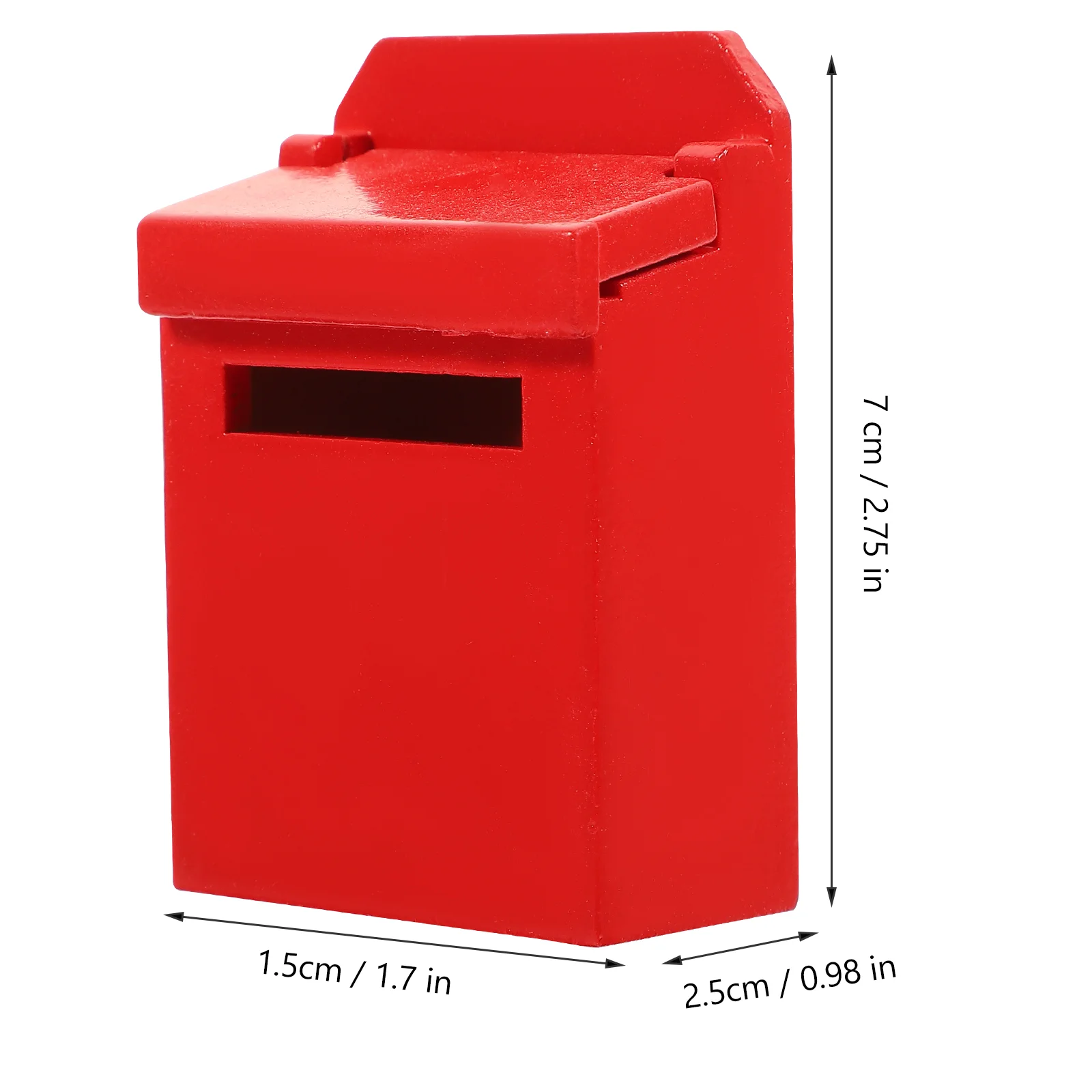 Mini 1 12 Scale Colorful Mailbox Model House Furniture Detailed Craftsmanship Lightweight Miniature Villa Accessories