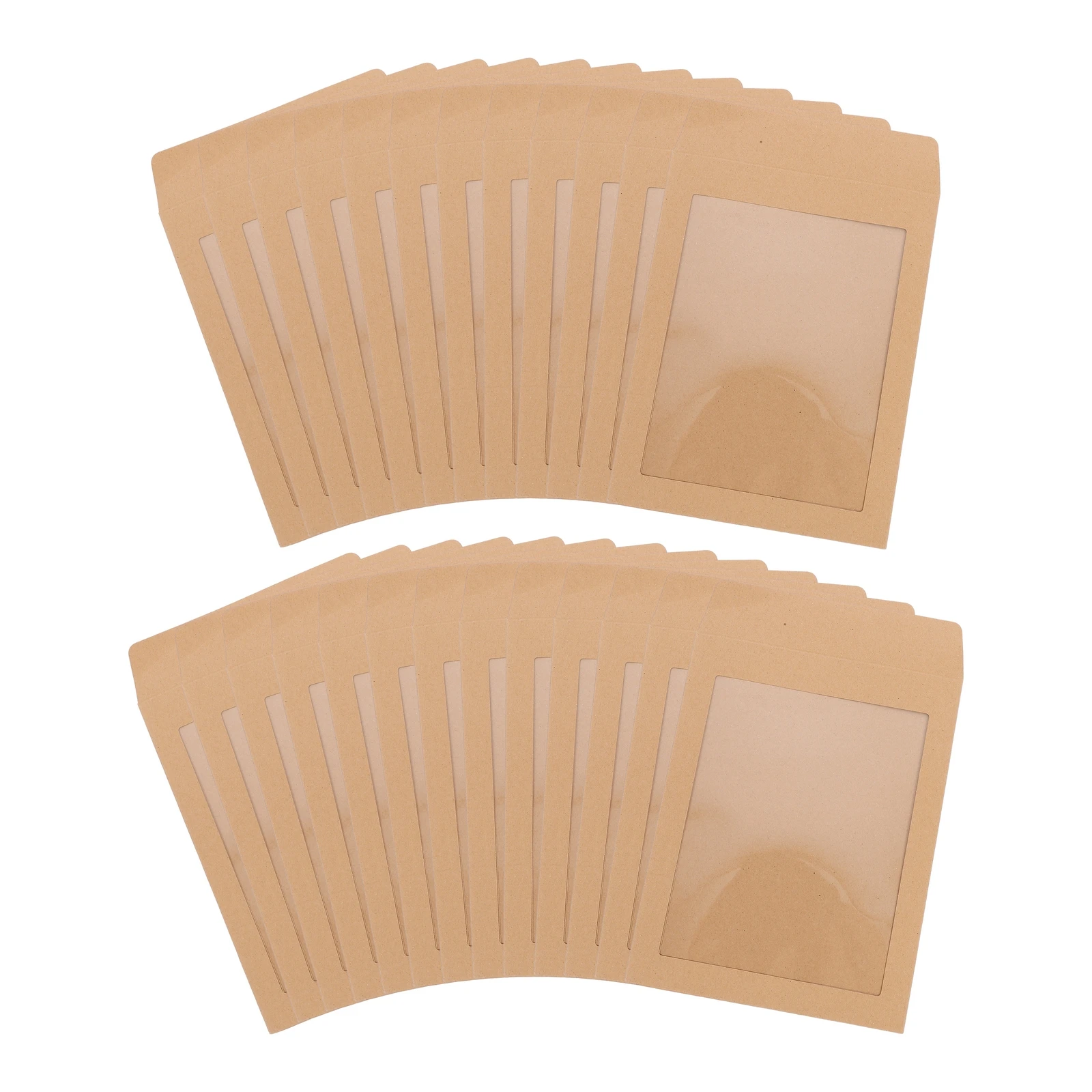 

25 шт., прозрачные конверты из крафт-бумаги, 22x17 см, герметичные оконные пакеты для карточек, приглашений, почтовые сумки для документов