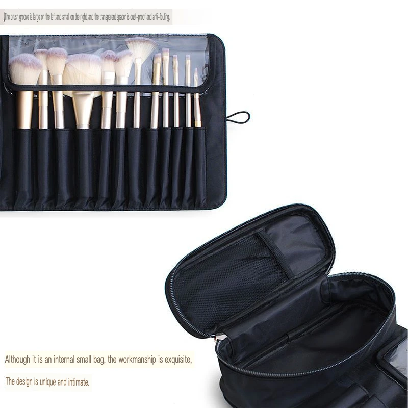 Waterproof Large-Capacity Makeup Brush Storage Bag Portable Korean Version Professional Organizer for Instagram