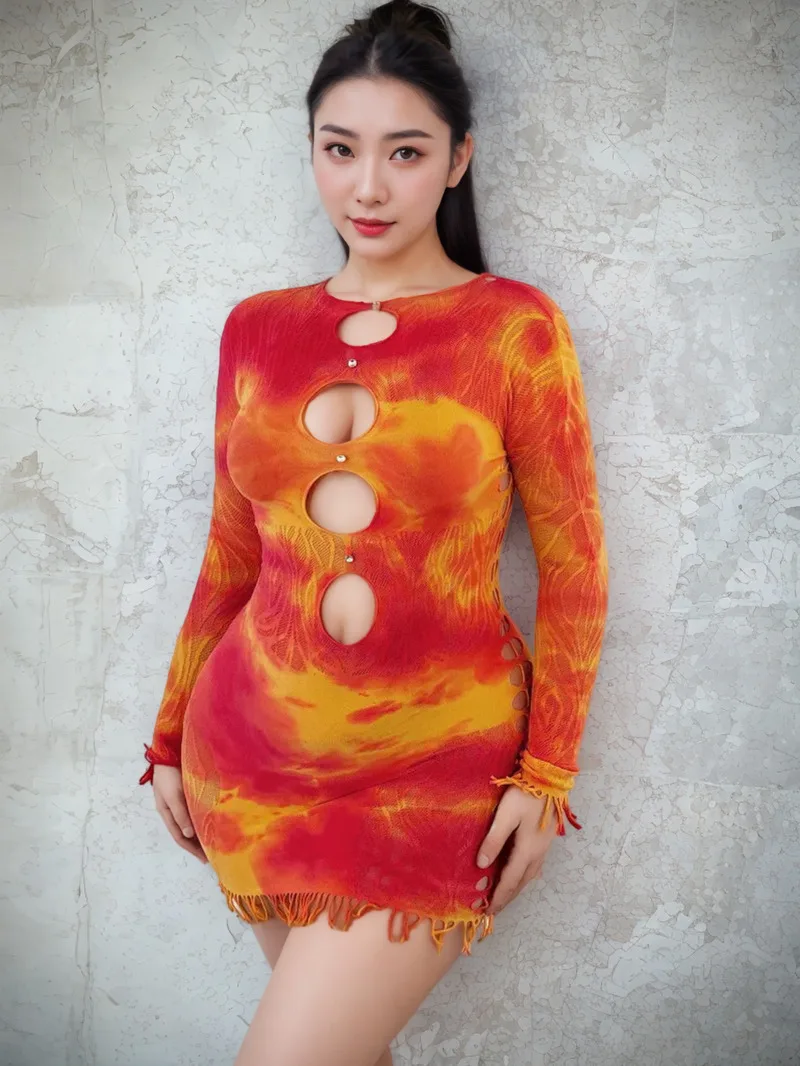 2025 プリント長袖フリルゼブラ柄タイトストラップ薄手の甘いトップス 2025 新しいファッショントップスセクシーなドレスエレガントな UV6W