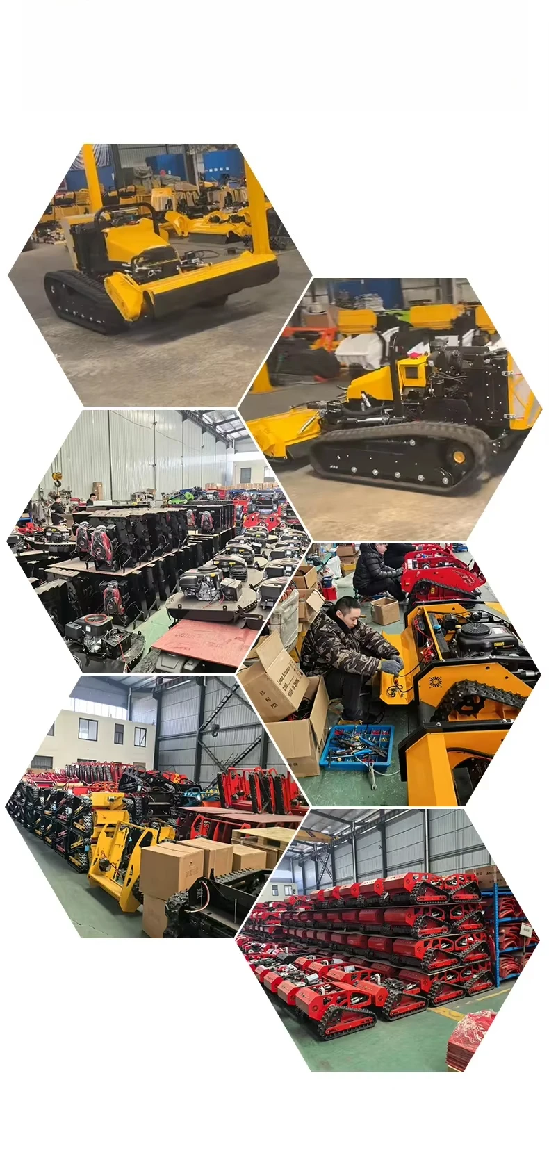 Remote Control Crawler Forestry Mulcher Robot Heavy Duty Track All Terrain Grass Cutting Industrial Machine