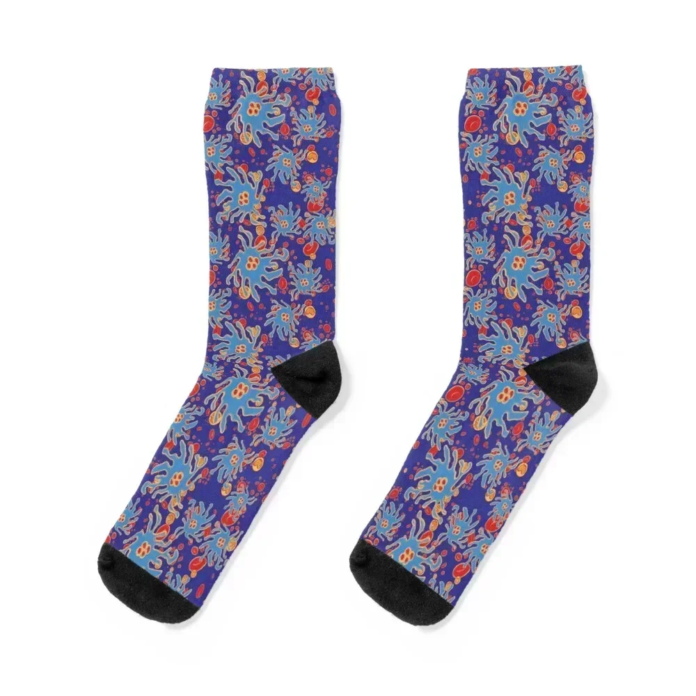 

Platelets, Red and White Blood Cells Pattern Socks shoes sport winter Heating sock Socks For Women Men's