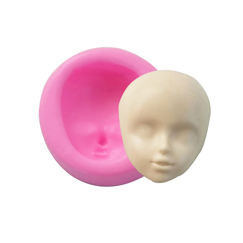 Baby Face Head Silicone Mold Sugarcraft Cupcake Baking Mold Resin Tools Chocolate Fondant Cake Decorating Tools