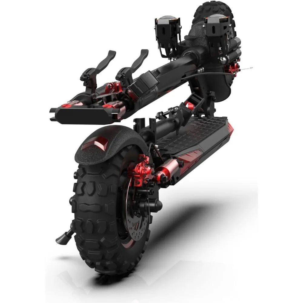 1200W Electric Scooter for Adult 48V/18AH 34MPH Off Road Tire Double Suspensions