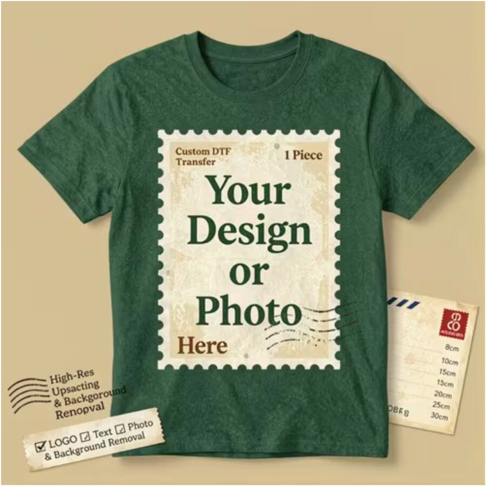 

Custom Dtf Transfers Ready to Press for T-Shirts Hoodies Bags, Custom Design Iron on Transfers Vinyl Personalized Designs